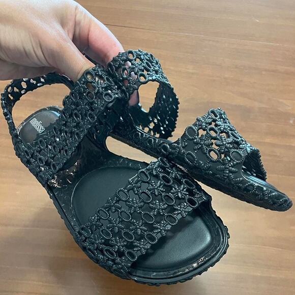 Melissa Panc x Isabela Capeto Black Vegan Rubber Sandals – Women’s Size 8 - Picture 4 of 7